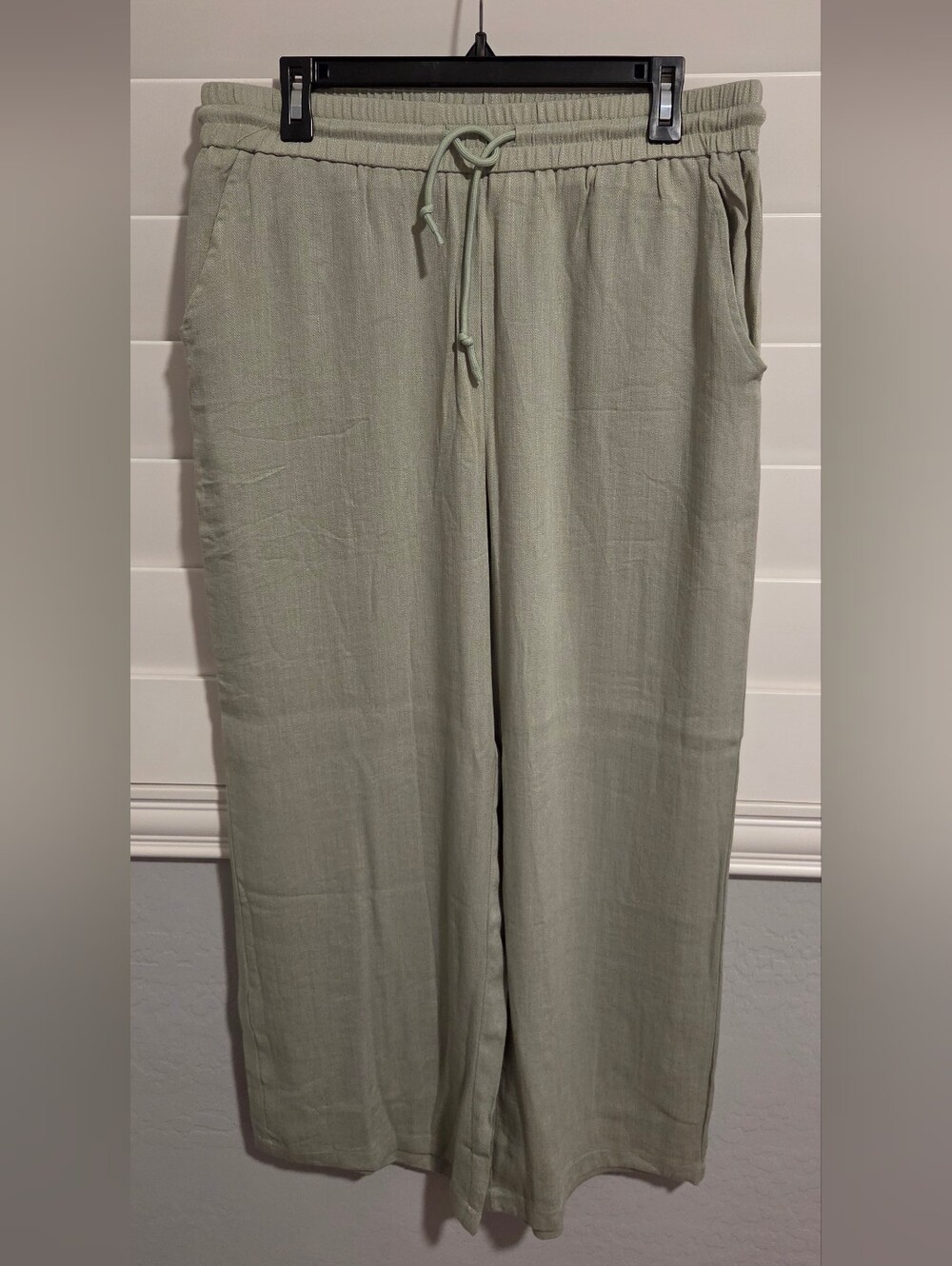 Women's Lightweight Drawstring Pants - Sage Green
